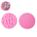 BABY LOVE Resin Mold, Silicone Mold to make shaped cabochons, kawaii, reusable, 3-1/4" mold makes 9 different shapes, tol0826