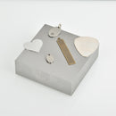 Steel Bench Block for metal stamping, small 2.5" square, 3/4" thick, tol0873