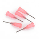 10 Luer Loc Tips for Glue Syringes Pink 18 gauge for THIN Glue tol0885