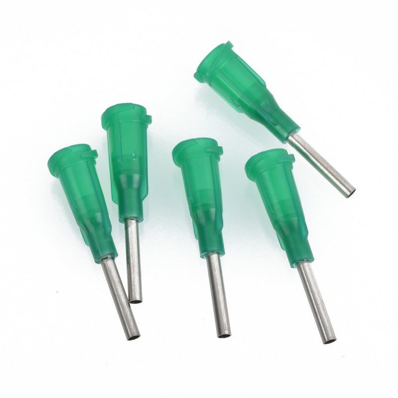 10 Luer Loc Tips for Glue Syringes GREEN 14 gauge for THICK Glue tol0887