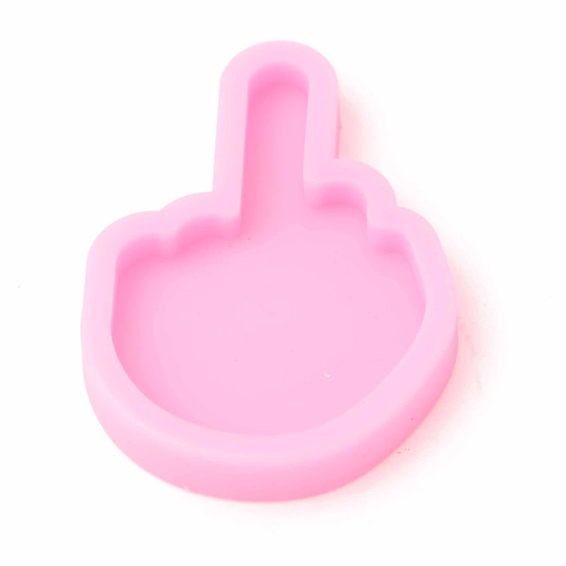 Middle Finger Sign Language Mold, Silicone Mold to make shape (3") reusable, tol1289