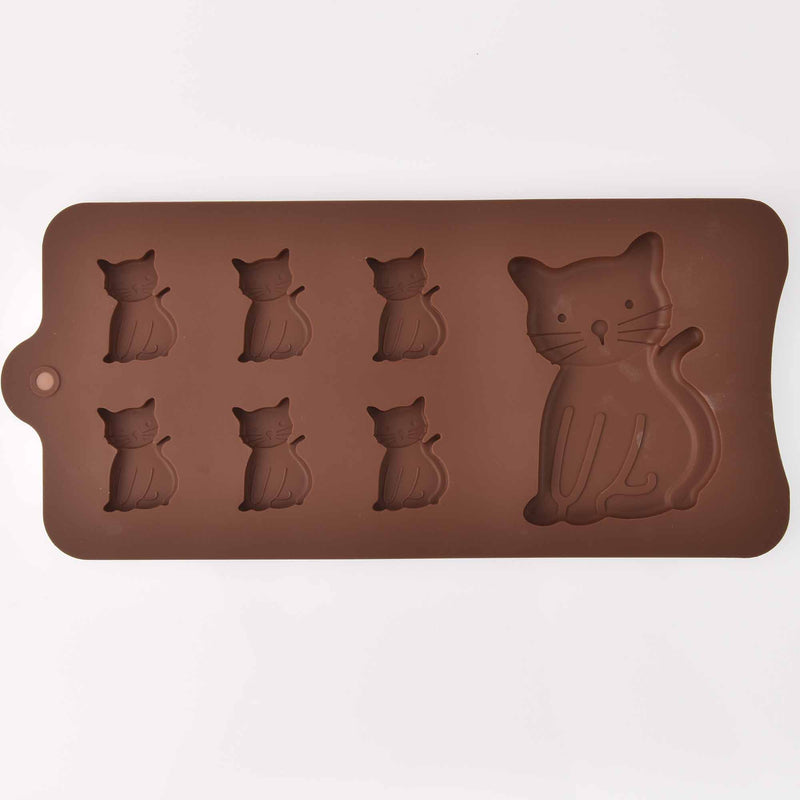Silicone Mold, Cat and Kittens, for Resin, Candy, Fondant, Clay, Soap, tol1290