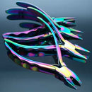 Chroma Pliers 6-piece Jewelry Tool Set, stainless steel with rainbow titanium, tol1295