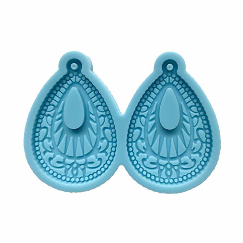 Teardrop Earrings Silicone Mold, for resin, clay, PMC, tol1310
