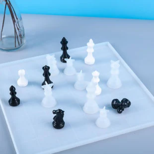 Chess Board Silicone Mold, 12" square, tol1378