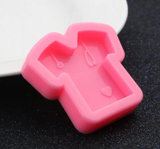 T-shirt Scrubs Silicone Mold for resin, baking, molding, tol1380