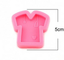T-shirt Scrubs Silicone Mold for resin, baking, molding, tol1380
