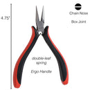 Platinum Ergo Chain Nose Pliers, ER10, tol1385