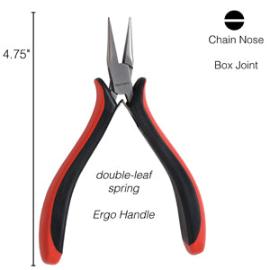 Platinum Ergo Chain Nose Pliers, ER10, tol1385