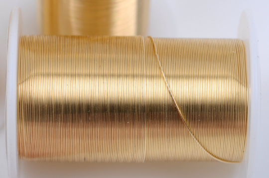 28g Gold CRAFT WIRE, Tarnish Resistant Craft Wire, wire wrapping, 28 gauge, 40 yards (120 feet) spool wir0036