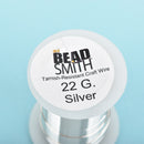 22ga Silver CRAFT WIRE, Tarnish Resistant Craft Wire, wire wrapping, 22 gauge, 22 ga wire, BeadSmith Wire, 20 yards (60 feet) spool wir0066