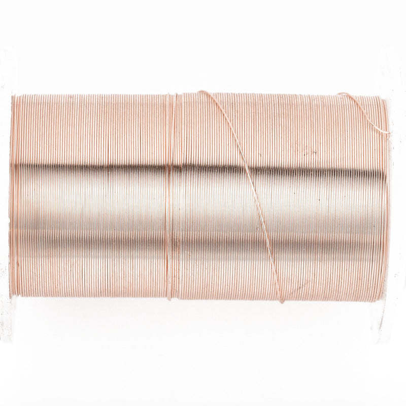 28ga ROSE GOLD Craft Wire, Tarnish Resistant Craft Wire, wire wrapping, BeadSmith 40 yards (120 feet) spool wir0096
