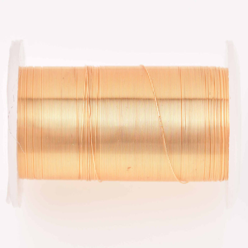 30 ga GOLD CRAFT WIRE, Tarnish Resistant for wire wrapping, 50 yards (150 feet) spool wir0268