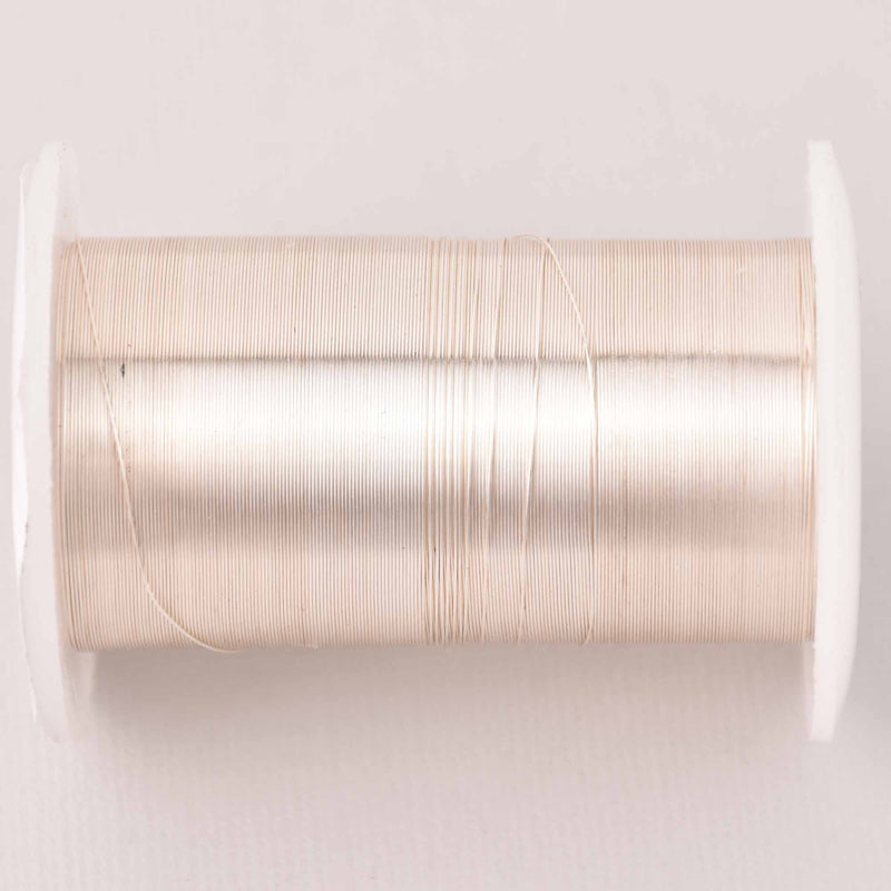 30ga Silver CRAFT WIRE, Tarnish Resistant Craft Wire, wire wrapping, 30 gauge, 50 yard spool wir0269