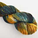 Hand Dyed Wool Yarn 100% Highland Wool, Captain Jack, 100g, Yrn0006